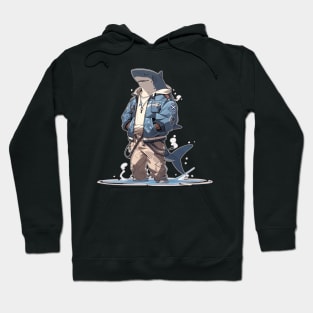 Anime Great White Shark Lifeguard Hoodie